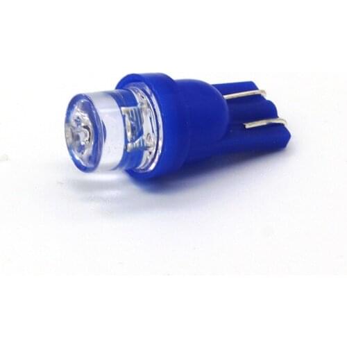 10PCS Seven color car LEDT10 license plate lamp instrument lamp insert bubble LED width lamp T10 concave head