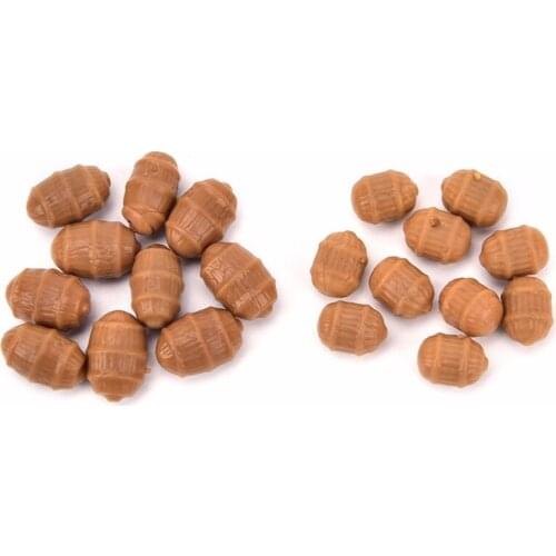 10Pcs Tiger Nuts Carp Fishing Soft Floating Tiger Nut Baits Pop Up Terminal Tackle Pellets Fishing Lure Baits S L Sizes