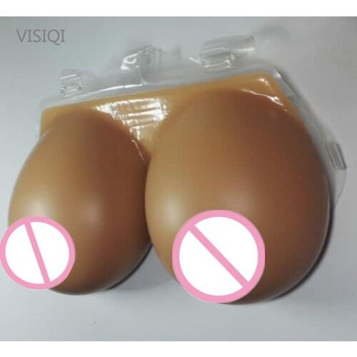 3600g/pair 50 52 54 cup round silicone breast form with strap for transgender,crossdress fake breast silicon boobs