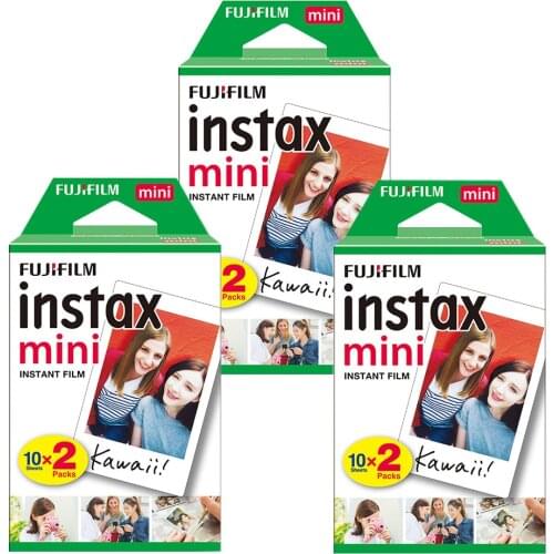 60 Sheets Fuji Fujifilm Instax Mini 9 Mini 8 Film White Edge Photo Papers For Mini 7s 70 90 25 55 Share SP-1 SP-2 Instant Camera
