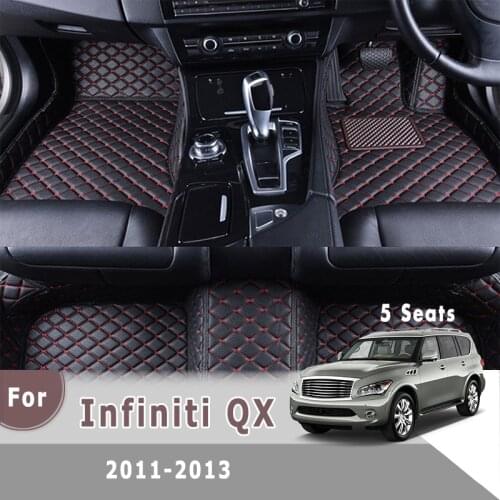 RHD Carpets For Infiniti QX 2013 2012 2011 Car Floor Mats Custom Covers Automobiles Foot Pads Rugs Floorliners Parts