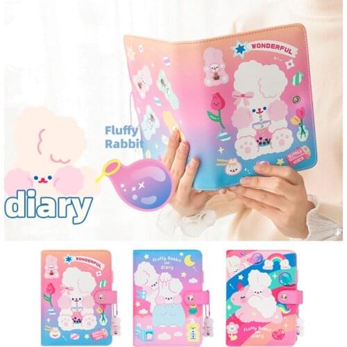 Diary A6 Notebook and Journal Binder Notepad Cute Spiral Agenda Planner Organizer 6 Rings Office School Note Book Sketchbook Kit