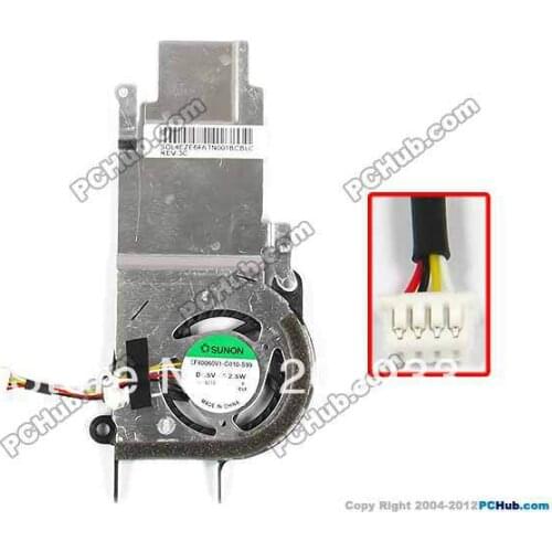 For SUNON EF40060V1-C010-S99 5V 2.5W notebook fan+cooling fan