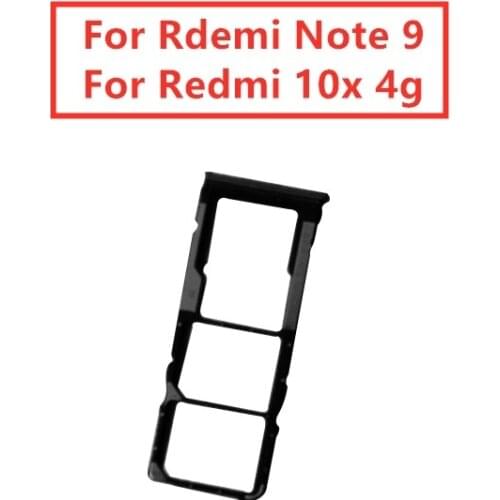 For Xiaomi Redmi Note 9 Card Tray Holder SIM Card SD Card Slot Holder Adapter for Xiaomi Redmi 10x 4G Repair Spare Parts
