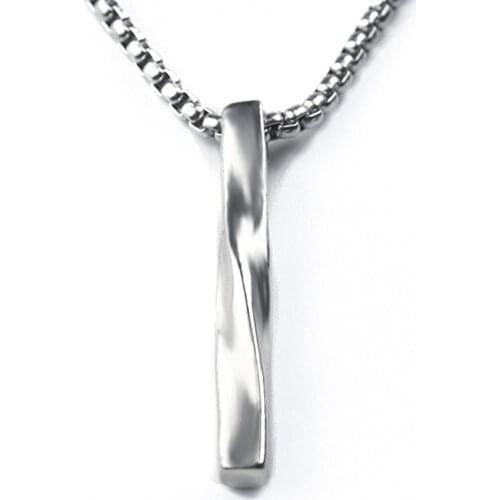Geometric Stainless Steel Necklace Pendant Men Necklace Simple Fashion New High-End Ornament Wholesale