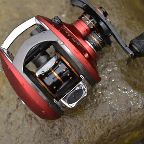 Qundao Baitcasting Fishing Reel 6.5:1 6+1BB 10kg Drag Power Carp Fishing Rock Fishing Tackles Left Hand Water Drop Wheel