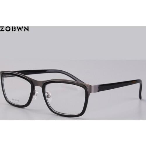 2018 hot selling Glasses Men Women UV400 vintage Shades Male Female Goggle retro optical frame mix acetate and metal black gafas