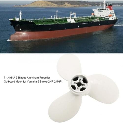 Outboard Motor Propeller 7 1/4x5-A 3 Blades Aluminum Propeller Outboard Motor for Yamaha 2 Stroke 2HP 2.5HP Aluminum