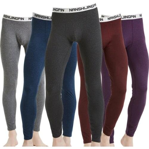 Men Trackless Warm Long Johns High Elasticity Slim Body Breathable Hot Cashmere Underwear Thick Undershirt