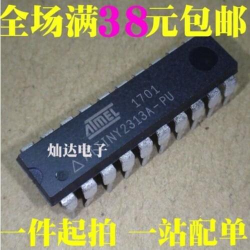 Xinyuan ATTINY2313A-PU ATTINY2313A ATTINY2313 TINY2313A 2313 DIP20 IC MCU 8BIT 2KB FLASH 20DIP New original authentic 1-10pcs