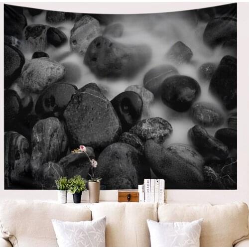 Wall Hanging Tapestry Travel Camping Mat Stone Printing Pattern Yoga Pad Sleeping Carpet Beach Blanket