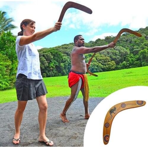 New Kangaroo Throwback V Shaped Boomerang Flying Disc Throw Catch Outdoor Game Sports Entertainment