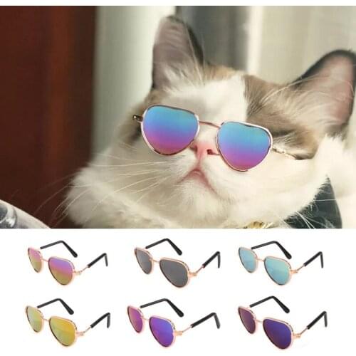 1Pcs Cute Glasses Fashionable Cat Shade Glasses For Small Dogs And Cats Pet Photo Props Accessories Cat Accessories