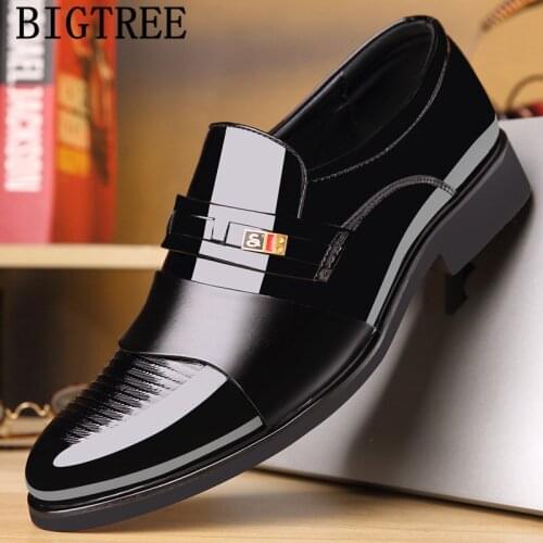 Office Shoes Men Formal Elevator Shoes For Men Coiffeur Patent Leather Shoes Men Classic Luxury Brand Zapatos De Hombre Ayakkabi
