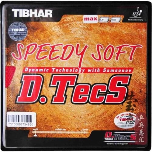 Original Tibhar Speedy Soft D.TECS table tennis rubber pimples out attack for table tennis rackets blade ping pong rubber