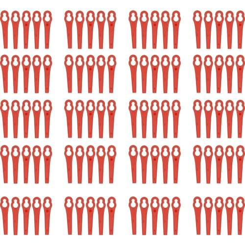 100Pcs/Pack 83mm Plastic Cutter Cutting Accessories Brushcutter Parts For Strimmers Lawn Mower Grass Trimmer Gardening Tool