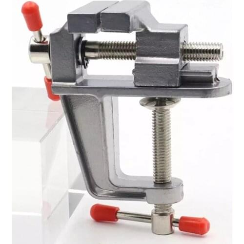 High Quality Durable 3.5" Aluminum Mini Jewelers Hobby Clamp On Table Bench Vise Vice Tool
