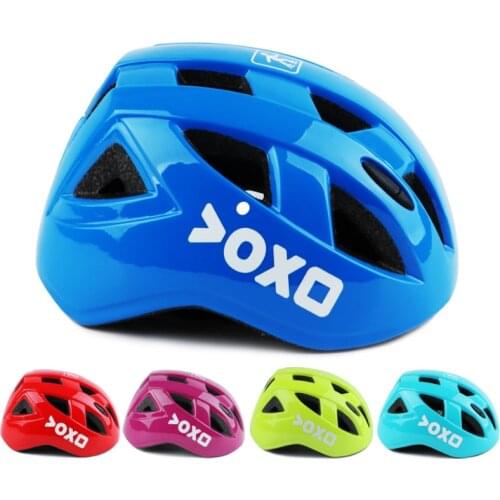 Colorful Ultra-light Kids Safety Bicycle Helmet Headpiece 14 Vents Children Skateboard Skating Riding Bike Helmet Capacete