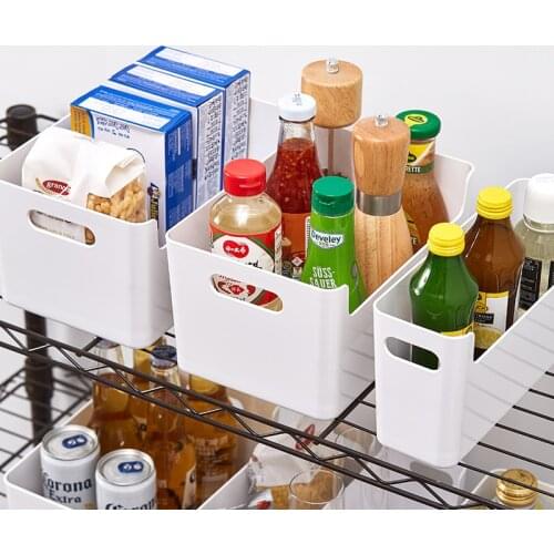 Japanese-Style Storage Box Household Plastic Bathroom Cosmetic Makeup Storage Box Kitchen Desktop Sundries Storage Organizer