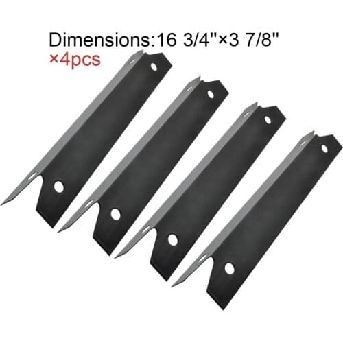 BBQ Parts 97311(4-pack) Porcelain Steel Heat Shield Replacement Heat Plate for Brinkmann, Charmglow Models Grills