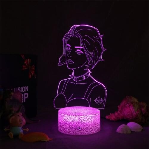 Anime Nana Figure 3d Lamp Nightlight Kids Child Bedroom Decor Light Manga Gift For Cool Girls NaNa osaki Dropshipping