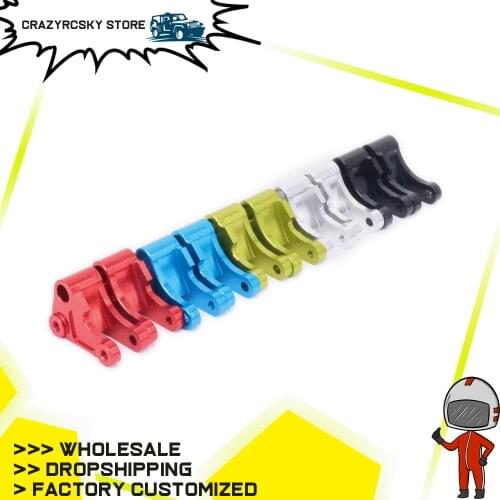 RCAWD 2PCS Alloy Front Shock Rocker Arm Tie Rod Mount Damper For Rc Hobby Model Car 1-12 Wltoys 12428 12423 0043 FY03