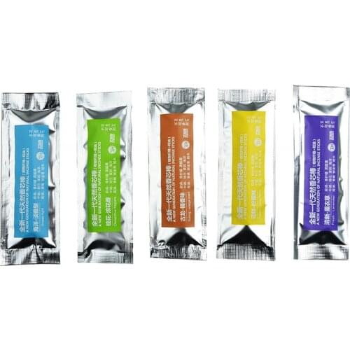 Car Air Vent Clip With 5 Aroma Sticks Car Air Freshener Car Outlet Perfume Solid Perfume Diffuser Fragrances Refills