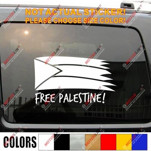 Free Palestine Palestinian Flag Decal Sticker Car Vinyl no bkgrd pick size color