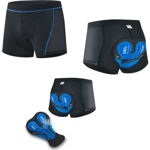 Quick Dry Cycling Shorts Bicicleta Underwear 5D Gel Pad Shockproof Pantalones Cortos Pantalon Interior Culotte Ciclismo Hombre