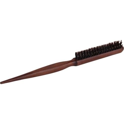 For Each Wooden Handle 3 Rows Of Bristle Hair Comb Brush Hairdresser Hairbrush Tool