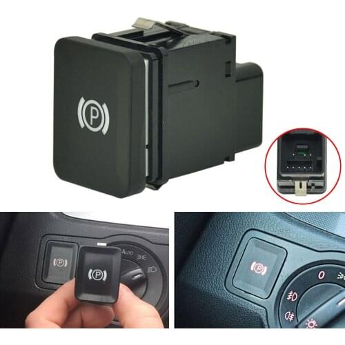 For VW Passat B6 Handbrake Switch EPB Electronic Parking Brake Button Switch For Volkswagen Passat R36 B6 C6 CC 3C0927225C