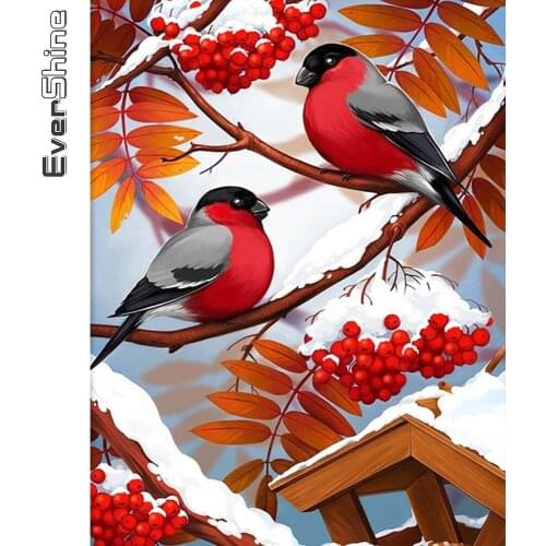 Evershine Diamond Painting Bird Animal New Arrival Diamond Embroidery Winter Cross Stitch Kits Mosaic 5D DIY Decor For Home