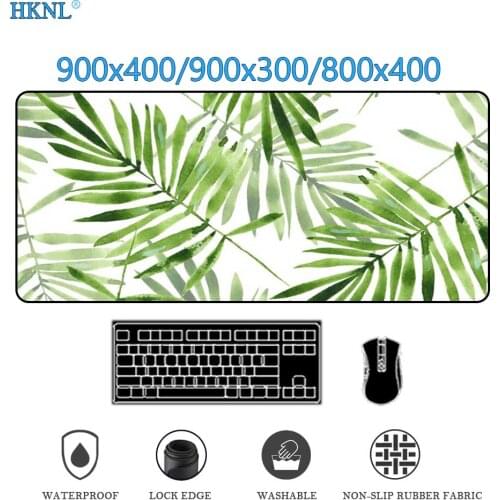 Art table custom mouse pad white green gaming accessories rubber Carpet mousepad xxl office on the table deskpad 900x400 mats