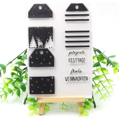 KSCRAFT New Transparent Clear Silicone Stamps for DIY Scrapbooking/Card Making/Kids Fun Decoration Supplies 664