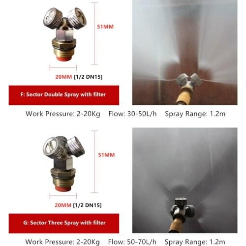 Brass Garden Cooling Plant Sprayer Nozzle Hole Garden Irrigation Sprinkler For Pesticide Atomization Spray Filter Accessories