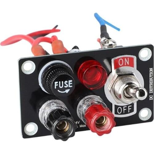 Multifunctional Vehicle Boat External Power Panel 12-24V Overcurrent Protection Switch Panel with 20A Fuse