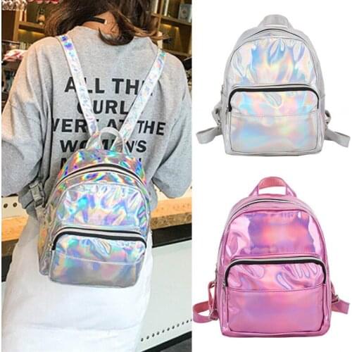 2018 New Style Fashion PU Leather Backpack Outdoor Hiking Travel Rucksack Work Laptop Girls School Bag