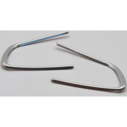 1 Pair Car Steering Wheel Cover Frames Trim Strip Styling Sticker For Peugeot 2014 15 408 508