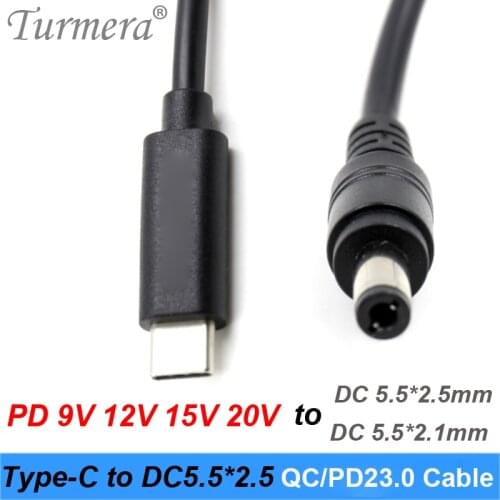 PD QC3.0 20V Trigger for PD Power Supply Type-C to DC 5.5*2.5mm Charging Cable Power Bank to TS100 Soldering Iron and Laptop Use
