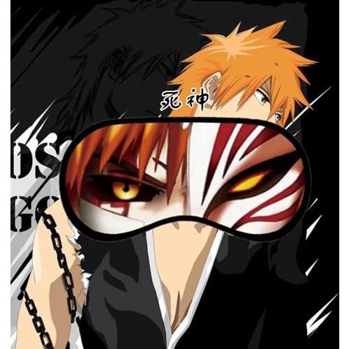 New BLEACH Eye Patch Anime Sleep Blindfold Fushiguro Megumi Casual Kurosaki ichigo Eyes Mask Eyepatch Breathable Cute Cartoon