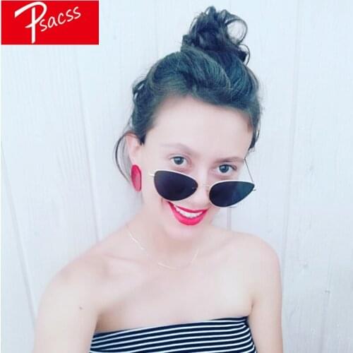 Psacss New Vintage Cat Eye Sunglasses Women Men Luxury Metal Brand Designer Womens Sun Glasses Female Retro gafas de sol mujer