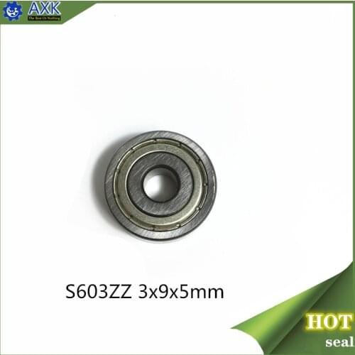 S603ZZ Bearing 3*9*5 mm ( 10PCS ) ABEC-1 440C Roller Stainless Steel S603Z S603 Z ZZ Ball Bearings