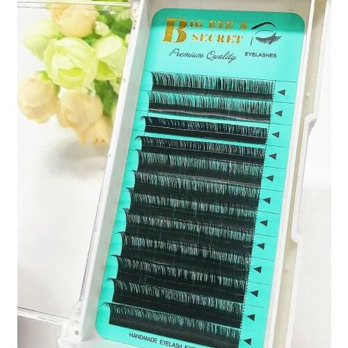 Big Eyes Secret C D L Crul Silk Eyelash Individual Eyelashes 9-15mm Mix Length Volume Lash Extension Free shipping
