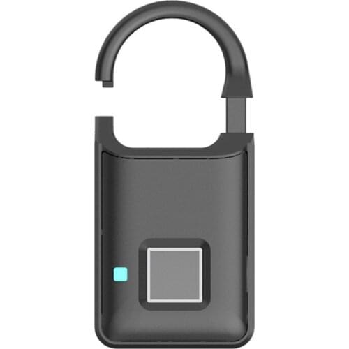 Smart Fingerprint Padlock USB Charging Anti-Theft Quick Fingerprint Lock Security for Luggage SUB Sale