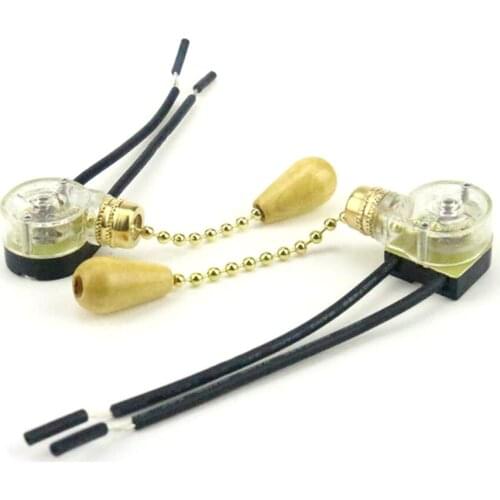 Replacement Pull Cord Chain Switch Control Pull Cord Switch For Light Universal Ceiling Fan Wall Light Bedside Lamps