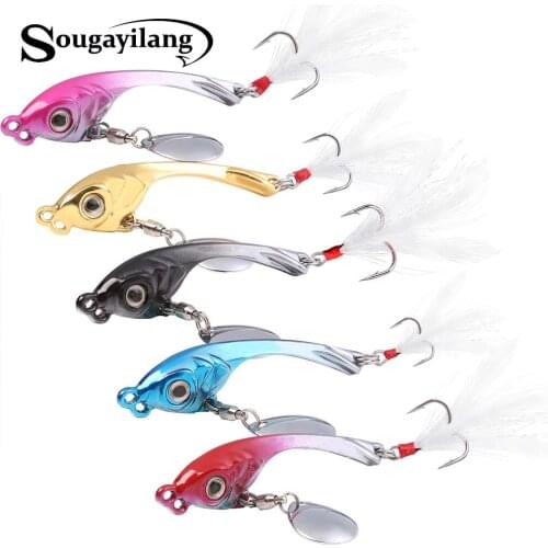 Sougayilang Fishing Lure With Box Fishhooks 12g Hard Bait Bass Artificial Bait Lures Crankbait Deepwater Fishing Tackle