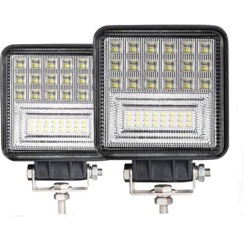 LED Work Light Bar 126W ledbar Offroad 4x4 Flood Spot Beam 4.6 inch Car Light for ATV UAZ SUV Truck Tractor Boat Bus Fog Lights