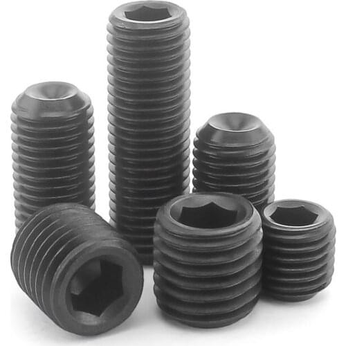 DIN916 Socket Head Socket Set Screw with Recessed End Base/Machine/Top Thread Headless Screw M16-M24 2Pcs