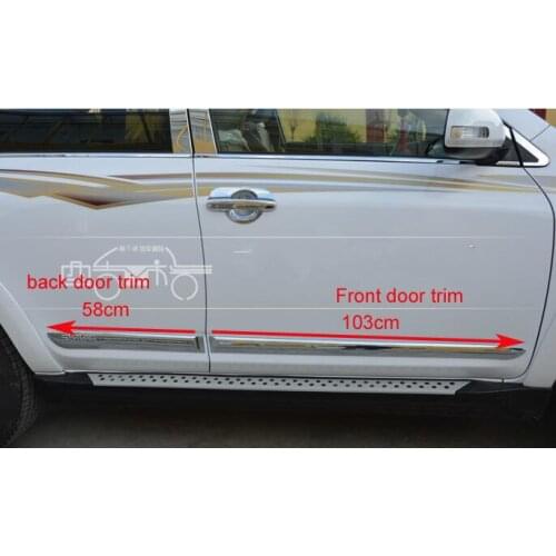 High quality ABS chrome 4pcs car door body protection trim,decoration strip For Toyota RAV4 2009-2012