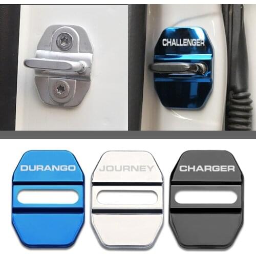 Stainless Steel car Door lock cover for Dodge ram 1500 charger challenger durango journey accessories car styling